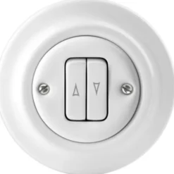 ABB Decento dobbelt trykkontakt, hvid