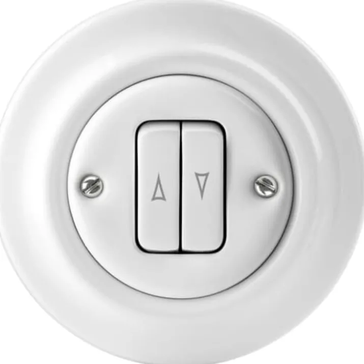ABB Decento dobbelt trykkontakt, hvid