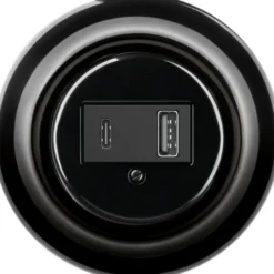 ABB Decento USB-A+C stikkontakt, sort
