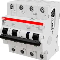 ABB DS203NC HPFI kombiafbryder C, 3P+N, 16A