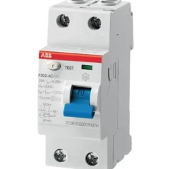 ABB F202 HPFI relæ A, 2P, 25A