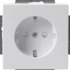 ABB Impressivo schuko stikkontakt, hvid