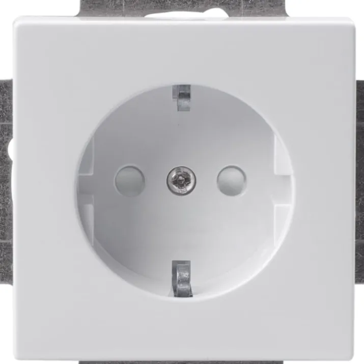 ABB Impressivo schuko stikkontakt, hvid