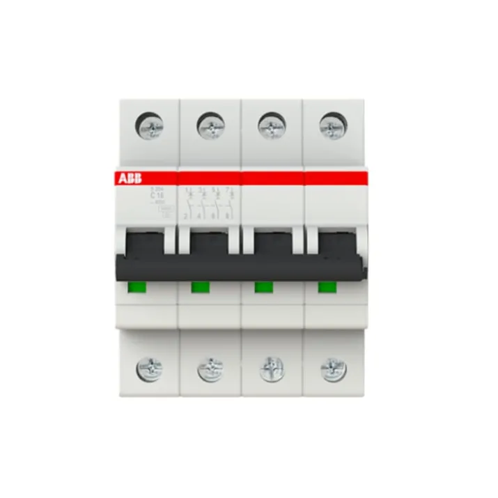 ABB S204-C16 automatsikring, 4P, 16A