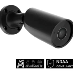Ajax Bullet overvågningskamera med sensor, 5MP, 4 mm, sort