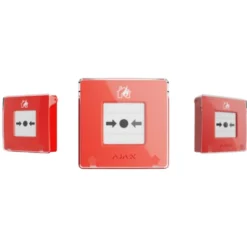 Ajax manuel brandalarm, rød