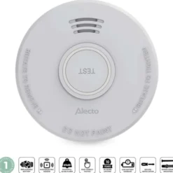 Alecto røgalarm, 1 års batteritid, 1-pak