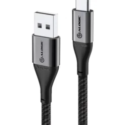 Alogic ladekabel USB-A til USB-C, grå, 1,5 meter