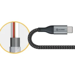 Alogic ladekabel USB-A til USB-C, grå, 1,5 meter