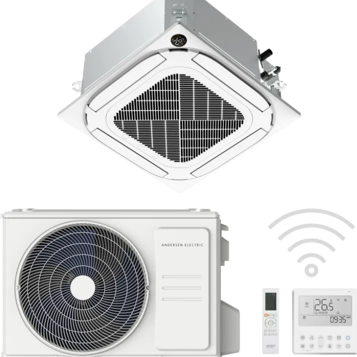 Andersen Electric Ceiling Cassette 53 luft til luft varmepumpesæt, 6,1 kW