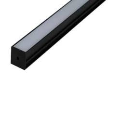 Ansell Lighting LED skinne, indbyg, 26x21,3 mm, 2 meter, sort