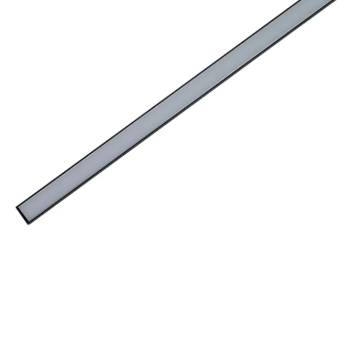 Ansell Lighting LED skinne, indbyg, 26x21,3 mm, 2 meter, sort