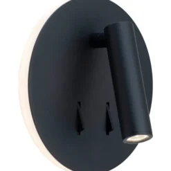 Antidark Circle væglampe, sort