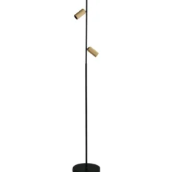 Antidark Decor F2 gulvlampe, messing