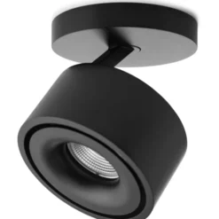 Antidark Easy Braccio Mini W84 påbygningsspot, sort