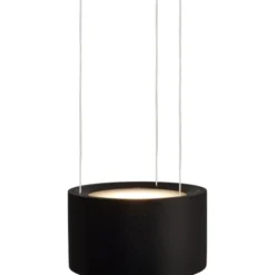 Antidark Easy Lens pendel, justerbar lysfarve, sort