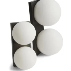 Antidark Palla væg- og loftlampe, titanium, stor model