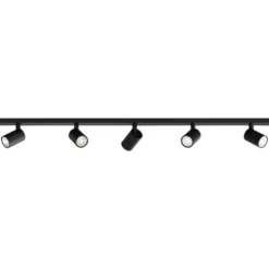 Astro Ascoli Five spotlampe, 5 spots, sort