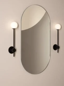 Astro Orb spejllampe, sort