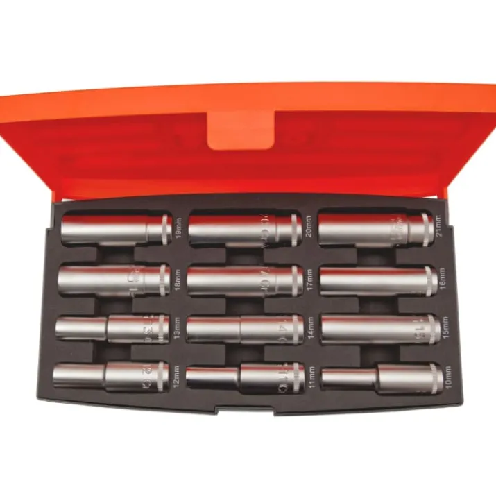 Bahco topsæt 1/2” lange 12 dele