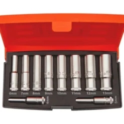 Bahco topsæt 1/4” lange 10 dele