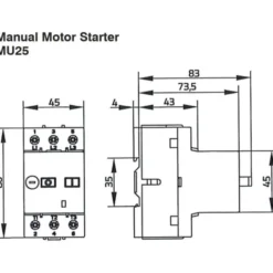 B&J MU25 motorværn, 0,25-0,40 A