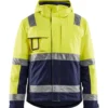 Blåkläder Workwear Hi-Vis vinterjakke, hi-vis gul/marine, str. XS