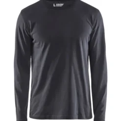 Blåkläder Workwear 35001 langærmet t-shirt, grå, str. XL
