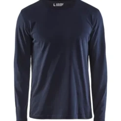 Blåkläder Workwear 35001 langærmet t-shirt, mørk marineblå, str. 4XL