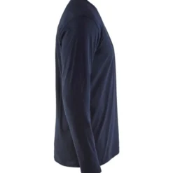 Blåkläder Workwear 35001 langærmet t-shirt, mørk marineblå, str. 4XL