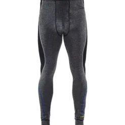 Blåkläder Workwear 1849 termounderbukser i merinould, grå/sort, str. 4XL