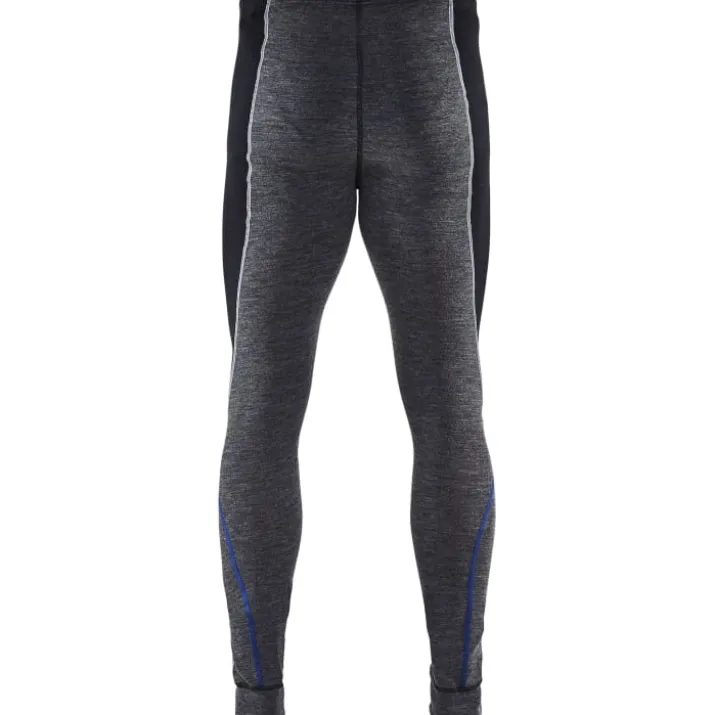 Blåkläder Workwear 1849 termounderbukser i merinould, grå/sort, str. 4XL