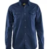Blåkläder Workwear 3297 Twill skjorte, marineblå, str. S