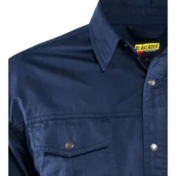 Blåkläder Workwear 3297 Twill skjorte, marineblå, str. S