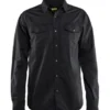 Blåkläder Workwear 3297 Twill skjorte, sort, str. 3XL