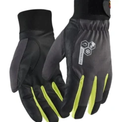 Blåkläder Workwear 2876 vinterhandsker, med touch, grå/hi-vis gul, str. 10