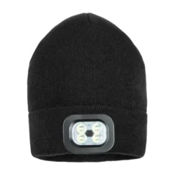 Blue Electric beanie, med lys, sort