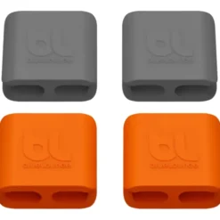 Bluelounge Cableclip kabelklemme, mellem, grå/orange - 4 stk
