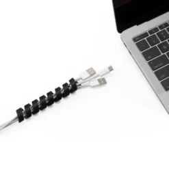 Bluelounge Cablecoil kabelbekytter, sort - 4 stk