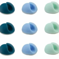 Bluelounge Cabledrop kabelholder, blå - 9 stk