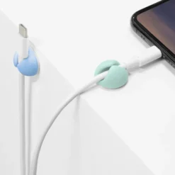 Bluelounge Cabledrop kabelholder, blå - 9 stk