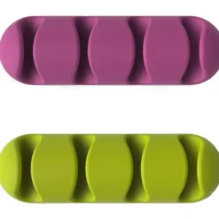 Bluelounge Cabledrop kabelholder, pink/turkis - 2 stk