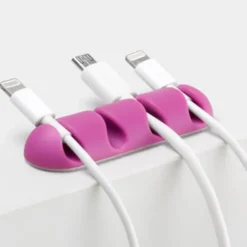 Bluelounge Cabledrop kabelholder, pink/turkis - 2 stk
