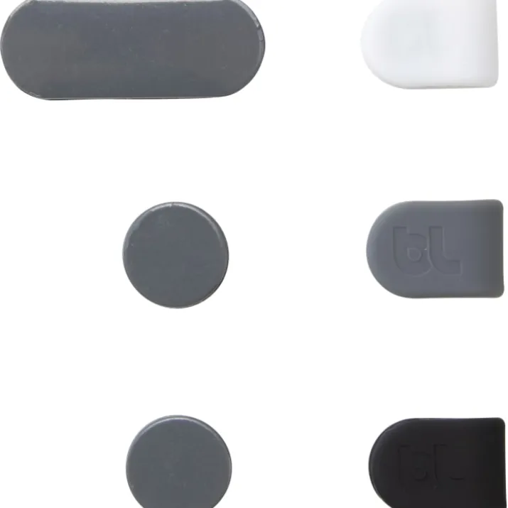 Bluelounge Magdrop kabelholder, magnet, grå - 3 stk