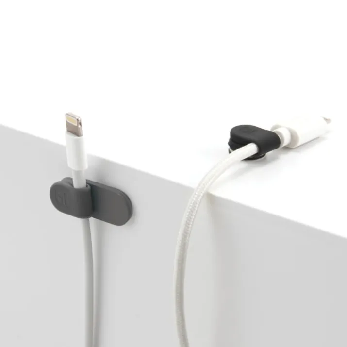 Bluelounge Magdrop kabelholder, magnet, grå - 3 stk