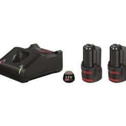 Bosch Professional oplader og 2x12V batterier, 3,0Ah