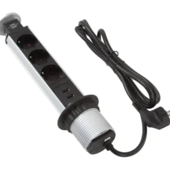 Brennenstuhl Pull-UP 3 stikdåse for indbygning m/USB