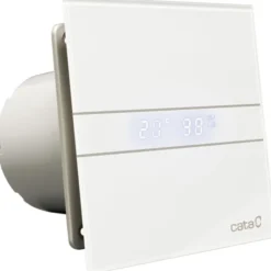 Cata E-100 GTH badventilator, fugtstyring, timer, Ø100 mm, hvid
