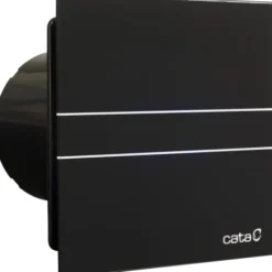 Cata E-100 GTH badventilator, fugtstyring, timer, Ø100 mm, sort
