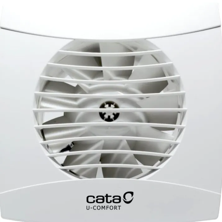 Cata UC-10 badventilator, fugtstyring, Ø100 mm, hvid
